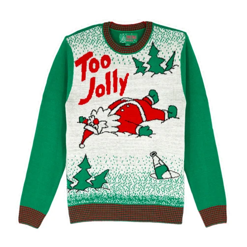The Ugly Sweater Co. Ugly Christmas Sweater for Holiday Fun Tacky Unisex Design, Perfect Snug Fit Breathable Crewneck