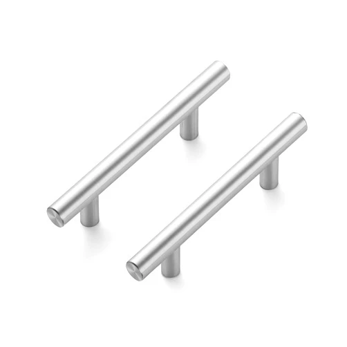JOY DECOR 20 Pack 5 Inch Cabinet Pulls Kitchen Cabinet Handles with 3 Inch Hole Center Brushed Nickel Cabinet Hardware Stainless Steel Kitchen Drawer Pulls for Cabinets Cupboard, 76mm Hole Centers