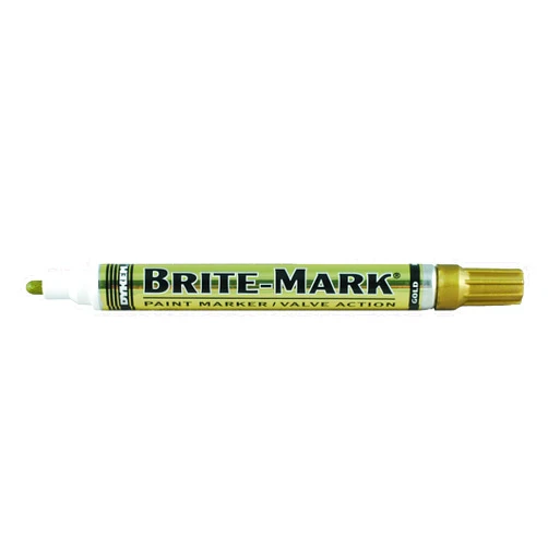 DYKEM Brite-Mark Medium Tip Paint Marker, Gold
