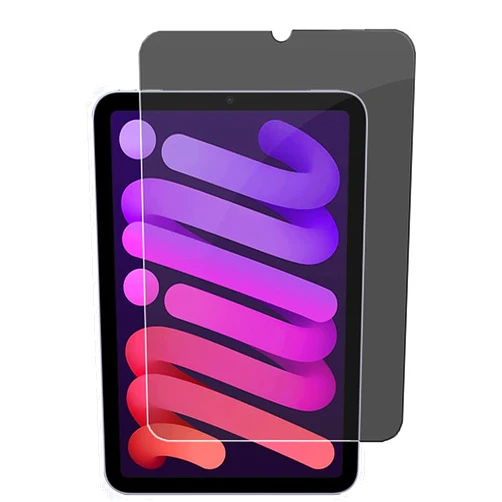 LankXin Privacy Screen Protector for iPad Mini 6, LankXin 4Way 360 Degree Anti-Spy Tempered Glass Screen Protector with Face ID/Scratch Resistant,Bubble-Free (iPad Mini 6)