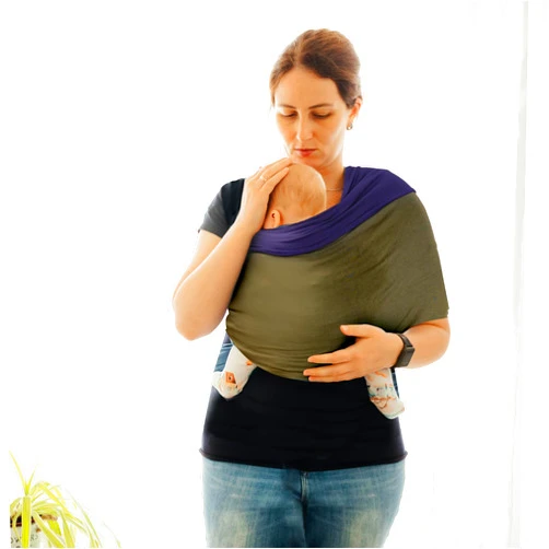 TKKOK Baby Wrap Carrier, Unisex Baby Carrier, Lightweight & Ultra Soft, Easy to Wear Baby Wrap, Perfect for Newborn Toddlers