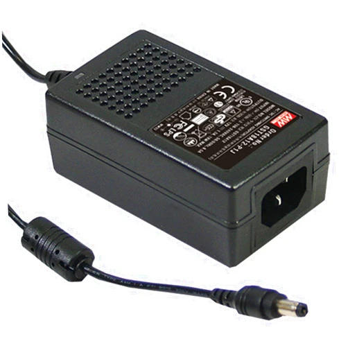 MEAN WELL GST18A09-P1J 9V 2A 18W 3-Wire AC-DC High Reliability Industrial Table Top Power Supply 2.1mm Plug Level VI