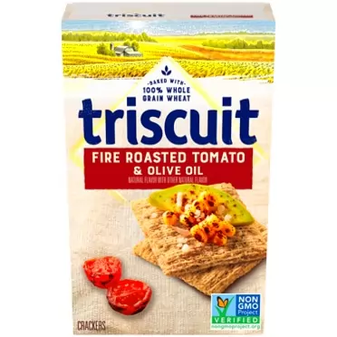 Triscuit Fire Roasted Tomato & Olive Oil Whole Grain Wheat Crackers, 8.5 Oz