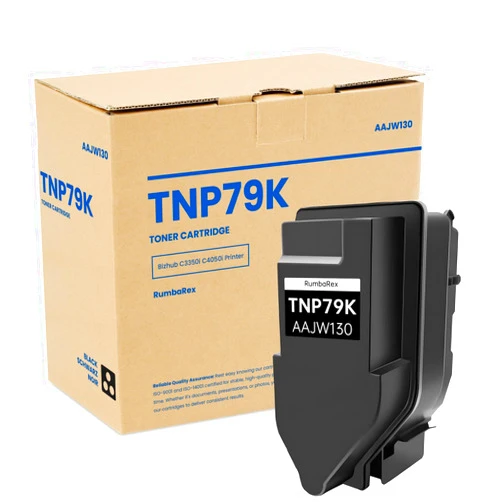 RumbaRex TNP79K TNP79 Toner Cartridge 1-Pack Black (AAJW130) Replacement for Konica Minolta TNP79K TNP79 Toner Cartridge Works with Bizhub C3350I C4050I Printer Ink