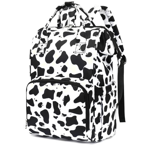 Xunteny Cow Print Women Laptop Backpack, College School Backpack Bookbag 15.6 Inch Computer Backpacks for Work Business Travel