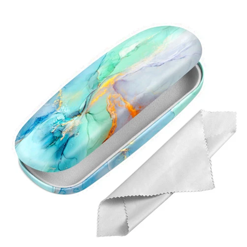 Fintie Hard Shell Eyeglasses Case, Portable Protective Glasses Cover Eyeglass Holder Box with Cleaning Cloth for Men Women