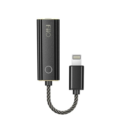 FiiO JadeAudio KA1 Headphone Amps Tiny Amplifier USB DAC High Resolution Lossless for Smartphones/PC/Laptop/Players(Lightning, Black)