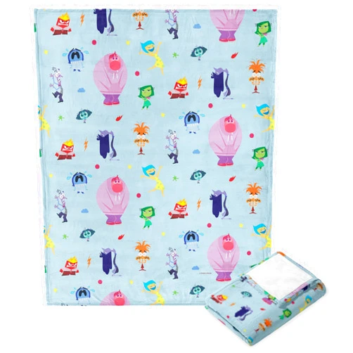 Northwest Disney's Inside Out 2, Emotions Pattern, Silk Touch Throw Blanket, 40 x 50 Inches