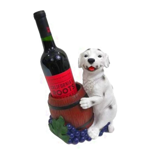 KEDA-GO Decorative Dog Wine Holder, for Dog Loving Wine Drinkers (Dalmatian)