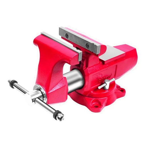 Forward Round Bench Vise, 1740B Economic Industrial Vice PRO with 360° Swivel Base, 4