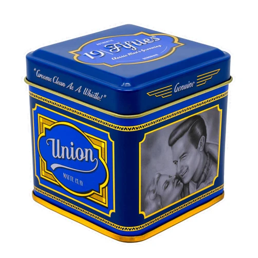 19Fifties Matte Styling Clay For Men - 4oz Beautifully Crafted Tin | All Day Pliable Hold, Low Shine & Big Volume - Ideal For Loose Pomps, Messy Side Parts & Any Bed Head Looks