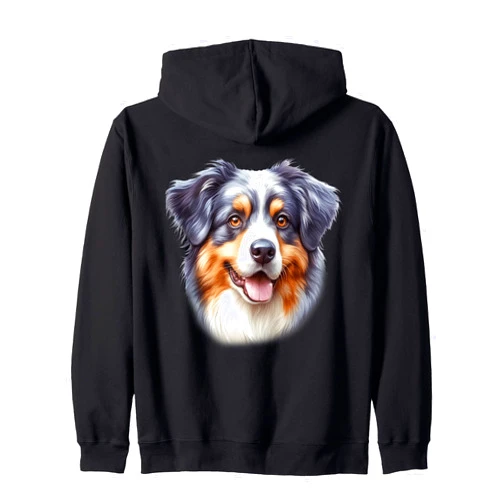 Urban Empyre Australian Shepherd Dog Zip Hoodie