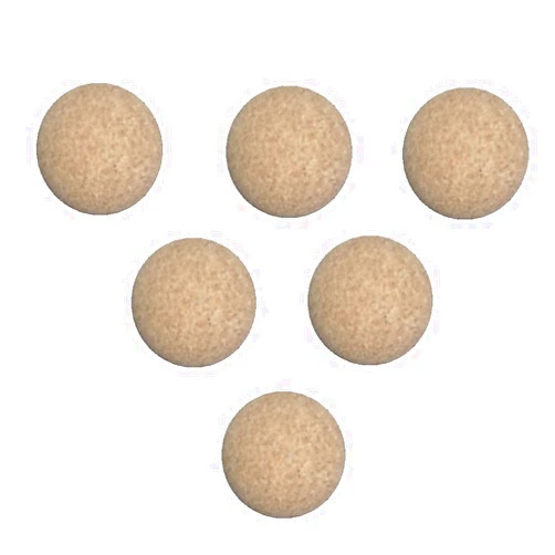 René Pierre Foosball Table Cork Ball Replacement - Natural (Set of 6)