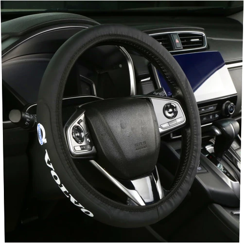 TuLsie Elasticity Retractable Steering Wheel Cover fit Volvo Car Accessories Universal Compatible with 14-15Inch Steering Wheel Cover