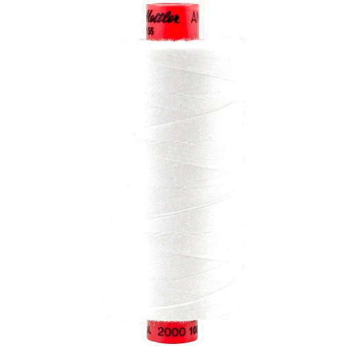 Mettler 9155-2000 Metrosene 100% Core Spun Polyester Thread, 1, 097 yd, White