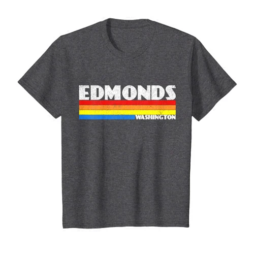 Retro Edmonds WA Souvenir Apparel Retro 80s Washington WA Souvenir Edmonds T-Shirt