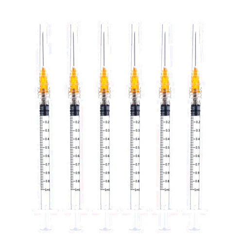 Dfpty 25 Pack Disposable Sterile Supplies 1ml Syringe with Needle,25Ga 1inch Needle and Syringe,Individual Package. (25)