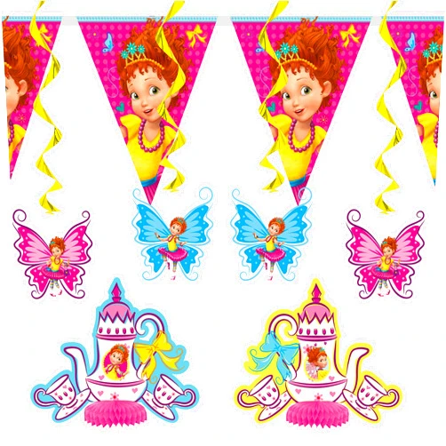Unique Mulicolor Disney Fancy Nancy Decorating Kit (7 Pieces) - Unleash Your Inner Artist with an Exclusive, All-In-One Party Decor Set for Kids & Fans