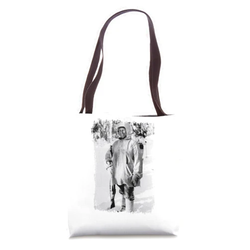 Historic Military Events Simo Häyhä, The White Death, Famous Finnish Sniper Tote Bag