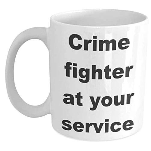 Rogabi Rera Crime Mug - Funny Crime Fighter Coffee Tea Cup Present 17145