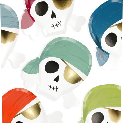 Meri Meri Pirate Plates (Pack of 8)