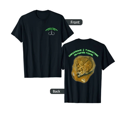 Piankatank River Chesapeake Bay Saltwater Fishing Piankatank River Chesapeake Bay Flounder T-Shirt