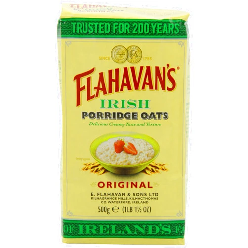 FLAHAVAN'S Irish Porridge Oats, 17.5-Ounce Bags (Pack of 6)