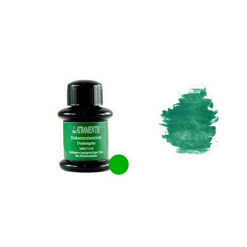 EDUCATES Document Dark Green Premium Handmade Fountain Pen Bottled Ink 45 ml