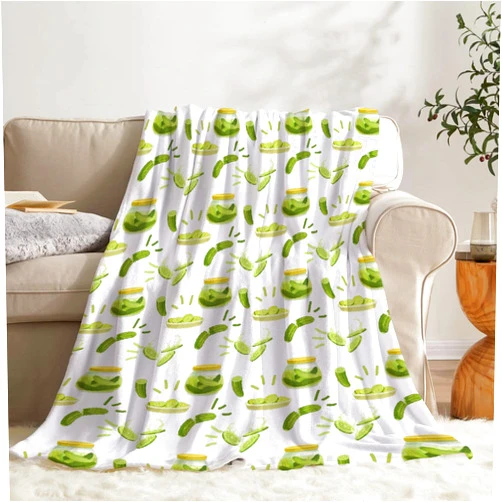 Todeyya Pickles Baby Blanket Gifts Super Soft Swaddle Toddler Blanket, Newborn, Infant Nursery Blanket for Stroller, Crib XS 30x40 in for Pet/Toddler