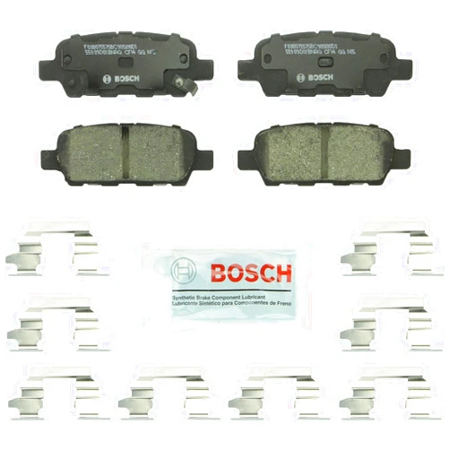 BOSCH BC905 QuietCast Premium Ceramic Disc Brake Pad Set - Compatible With Select Infiniti; Nissan 350Z, 370Z, Altima, Juke, Leaf, Maxima, Murano, Pathfinder, Quest, Rogue, Sentra + More; REAR