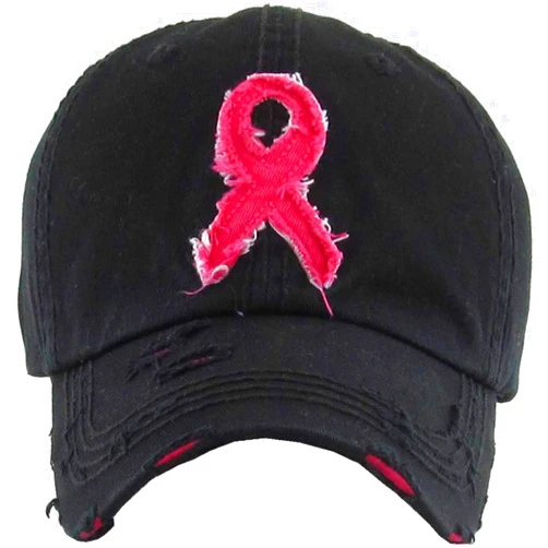 KBETHOS Hats Pink Ribbon Women's Awareness Vintage Baseball Cap