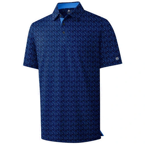 ZITY Men's Golf Polo Shirt Short Sleeve Performance Moisture Wicking Collared Print Shirt for Golf and Casual Wear