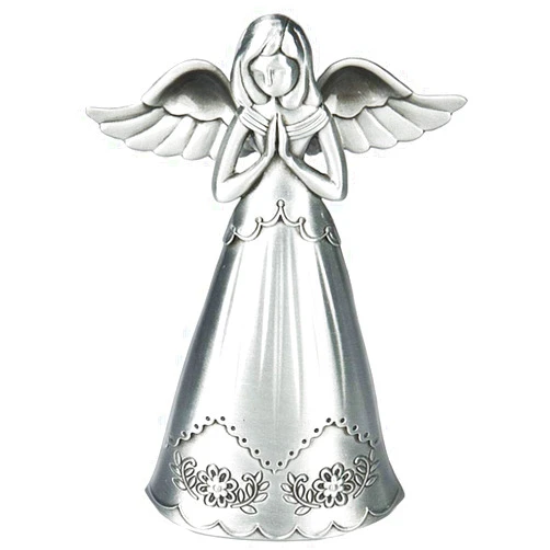 Ganz Silver Angel of Prayer Zinc Figurine 3.6 Inch