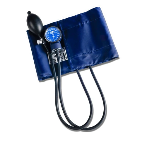 Graham-Field Manual Blood Pressure Monitor – Adult XL Size, Blue BP Cuff with Aneroid Gauge and Carry Case