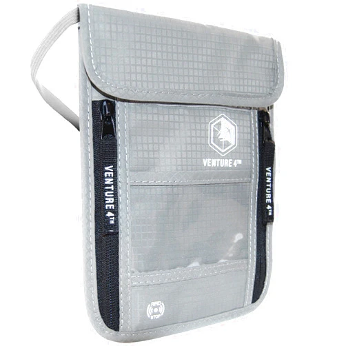 VENTURE 4TH Travel Neck Wallet with RFID Blocking – Passport Holder Neck Pouch for Men and Women to Keep Documents Safe