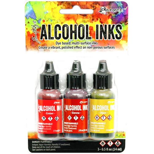 Ranger Tim Holtz - ALCOHOL INK 3PKG ORG/YLLW, Orange/Yellow Spectrum