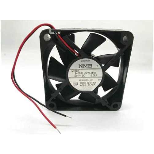 AJSWISH for 2406RL-04W-M30 6015 12V 0.08A 6CM 2-Wire Silent Cooling Fan