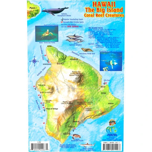 Franko Maps Hawaii Reef Creatures Fish ID for Scuba Divers and Snorkelers