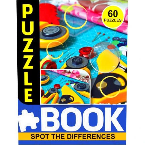 Black Keaton Spot the Difference Puzzle Book for Adults: Fun Activity Picture Puzzles for Adults and Seniors, Search and Find Spot The Difference Puzzles