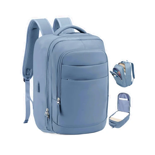 VGCUB Large Travel Carry on Backpack for Women Men,Waterproof Laptop Backpack,Personal Item Size Airline Approved Backpack for Travel,Casual Daypack Work Backpack with USB Charging Port,Jewel blue