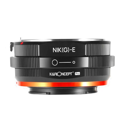 K&F Concept Lens Mount Adapter, G Mount F/AI/G Lens to E-Mount/NEX Camera Body Mount Adapter with Matting Varnish Design