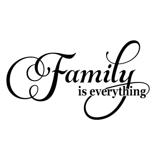 Vinyl Designs Family is Everything Vinyl Wall Decal Sticker Art