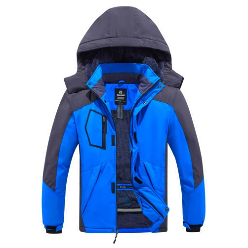 wantdo Men's Waterproof Ski Jacket Snowboarding Warm Coat Winter Snow Windbreaker Mountain Detachable Hooded Outerwear