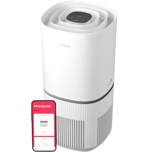 Frigidaire PureA300 XL HEPA Air Purifier with Wi-Fi for Large Rooms, Covers up to 1,685 Sq. Ft., 3-Stage Filtration, Energy Star Certification, Air Quality Monitoring, Smart Mode, Ultra Quiet, White