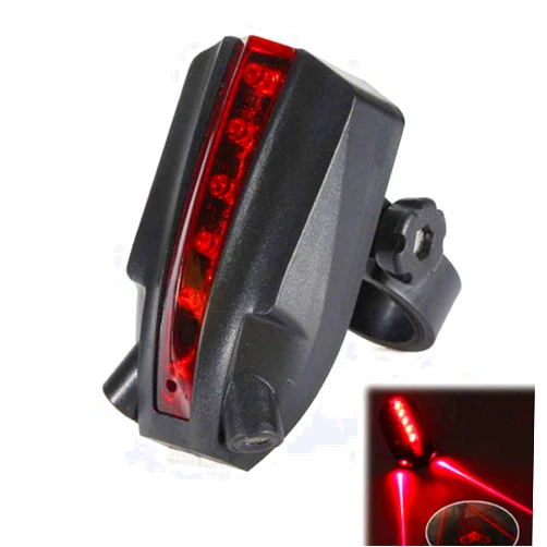 KORADA Cycling Projector Taillight, Logo Projection Bike Laser Warning Light Tail Lamp Bicycle Laser Tail Light Beam Rear Safety Warning Light