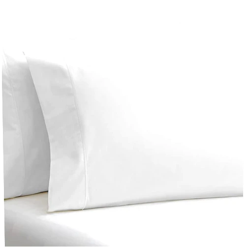 Kotton Wama Bedding Set of 2 Pillow Cases 600 TC 100% Egyptian Cotton Long Staple Pillowcase, Silky Soft, Shrink & Pilling Proof, Luxurious Hotel Class(Queen, White)