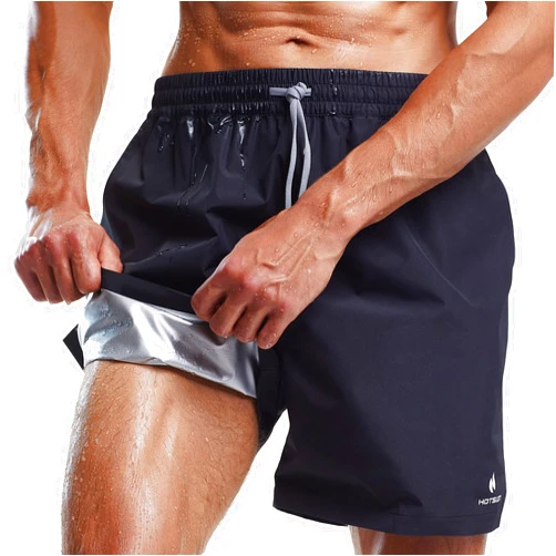 HOTSUIT Mens Sauna Shorts Sweat Sauna Pants Gym Exercise Sweat Sauna Suit Workout Shorts