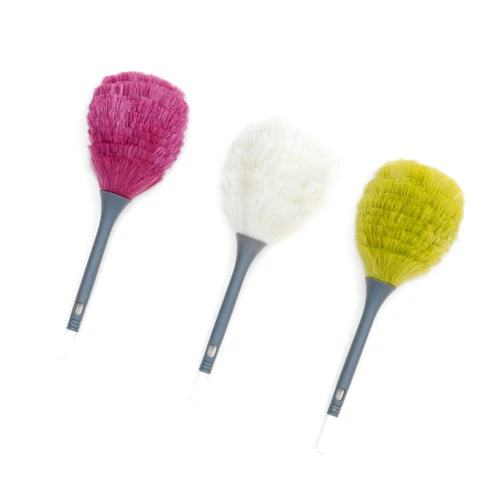 Rocktex 3 Pack Microfiber Delicate Duster & Detail Brush - Dual Ended Duster with Microfiber, Electrostatic and Washable Screen Static Cleaning Tool for Office, Car, Laptop, Screen, Keyboard, TV