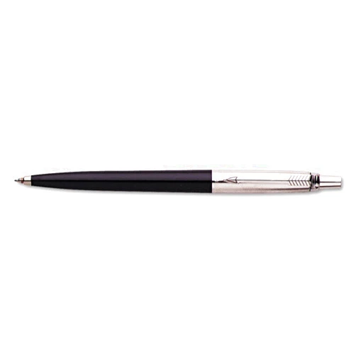 Parker Jotter Ballpoint Pen - Medium Pen Point Type - Black Ink - Assorted Barrel - 1 / Pack
