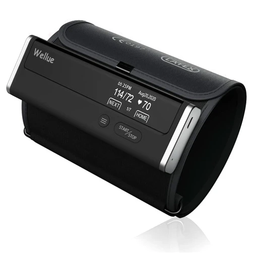 Wellue Connect Accurate Blood Pressure Monitor for Home Use - Bluetooth & WiFi Sync Data | Automatical Upper Arm Cuff BP Device | Average Blood Pressure Value of 3 Measurements Once